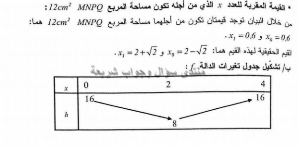 حل تمرين 68 ص 112 رياضيات 1 ثانوي