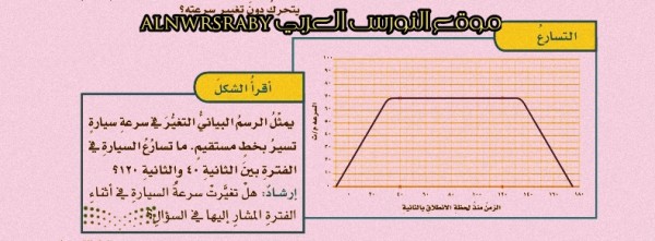 ملخص شرح درس الحركة علوم الصف السادس ابتدائي ف3